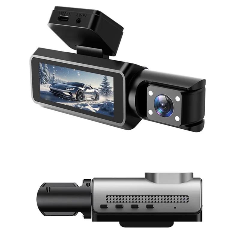 4-Zoll-IPS-Bildschirm 1080P Vorne und Innen Dual-Aufnahme WiFi Dashcam Nachtsicht Weitwinkel Aufnahmekamera