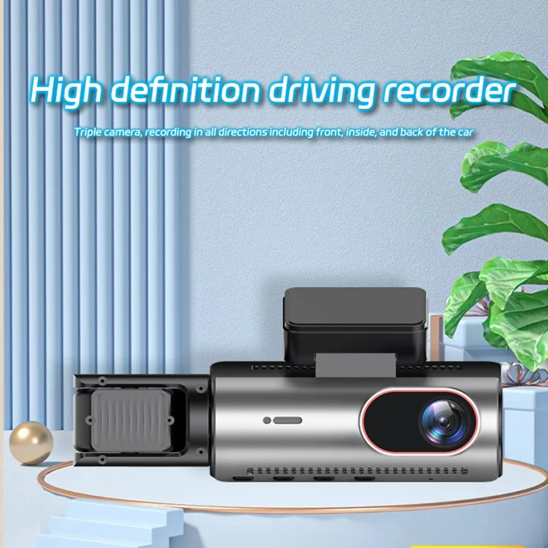4-Zoll-IPS-Bildschirm 1080P Vorne und Innen Dual-Aufnahme WiFi Dashcam Nachtsicht Weitwinkel Aufnahmekamera
