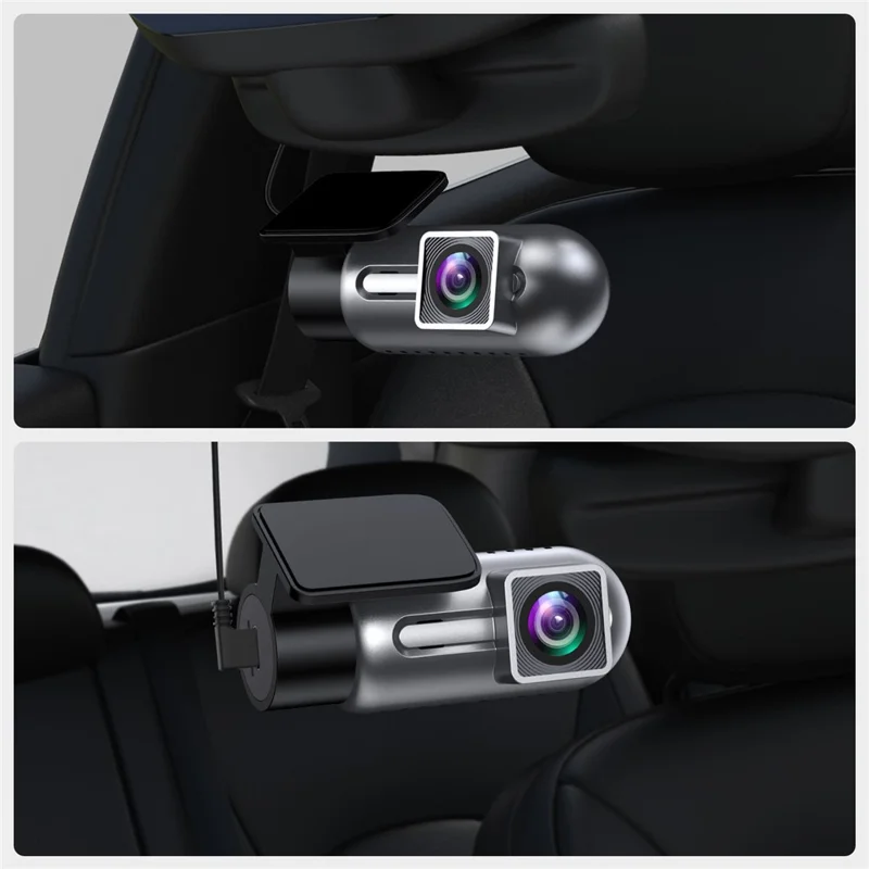 Caméra de tableau de bord V57 1080P 170 degrés Grand Angle DVR de voiture Mode Parking 24H Contrôle WiFi par Application Mini Caméra