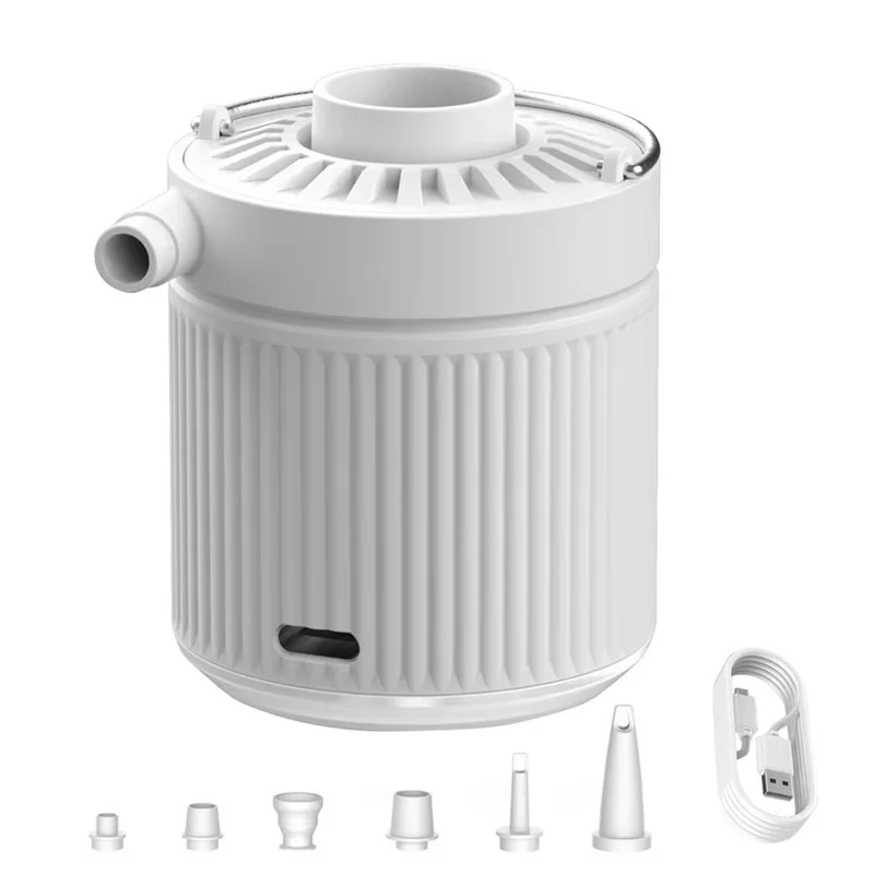 H9726 35Вт 3,5 кПа Мини-электрический насос с LED-подсветкой, портативный беспроводной воздушный насос для надувных колец и надувных кроватей