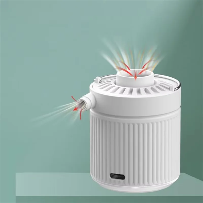 H9726 35Вт 3,5 кПа Мини-электрический насос с LED-подсветкой, портативный беспроводной воздушный насос для надувных колец и надувных кроватей