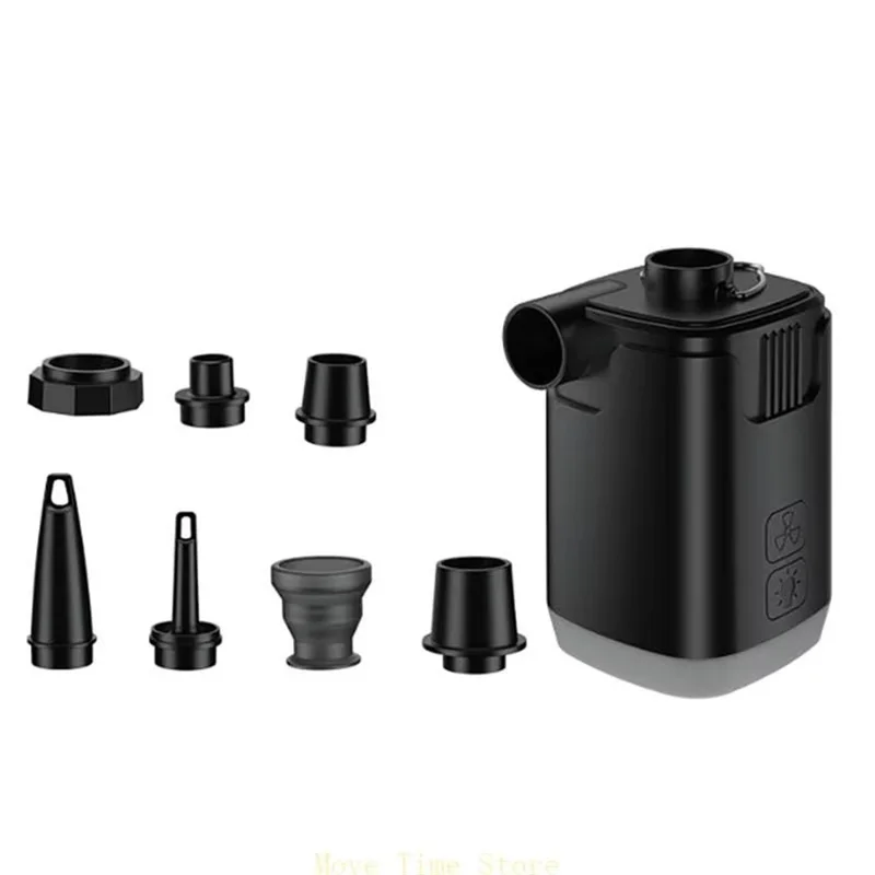 H9727 Multifunktionale Mini-Luftpumpe, kabellos, mit LED-Licht und Powerbank-Funktion