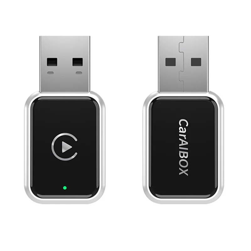 EC02 USB Mini адаптер CarPlay и Android Auto 2-в-1 для автомобиля - Серебристый
