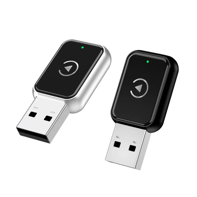 EC02 USB Mini адаптер CarPlay и Android Auto 2-в-1 для автомобиля - Серебристый