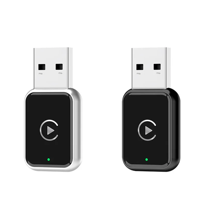 EC02 USB Mini адаптер CarPlay и Android Auto 2-в-1 для автомобиля - Серебристый
