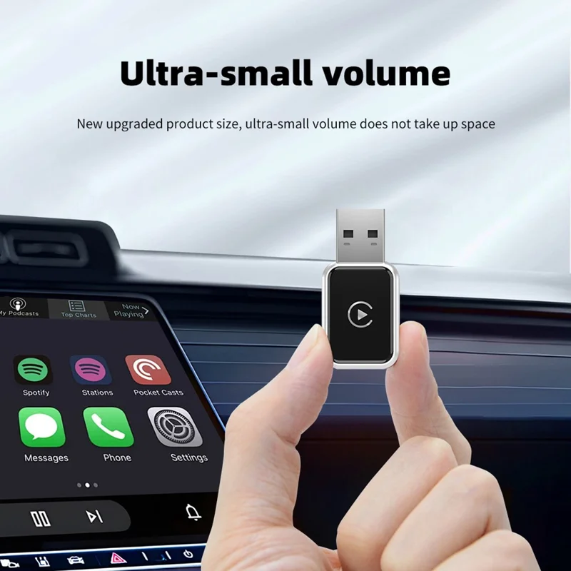 EC02-A USB Mini Kabel zu Wireless CarPlay Android Auto Adapter 2 in 1 Autoverbindungsbox