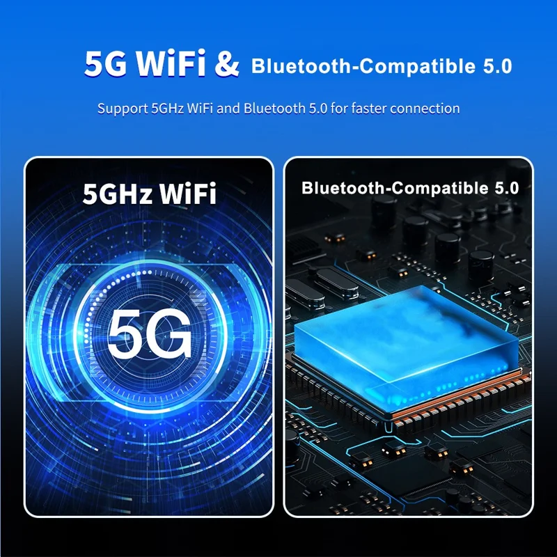 EC03 Adattatore USB Mini da Cablato a Wireless per CarPlay Android Auto 2 in 1 per Connettività Auto