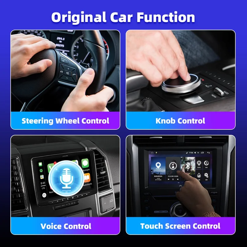 EC04-C Adattatore Carplay / Android Auto da Cablato a Wireless Convertitore Smart Box per Auto