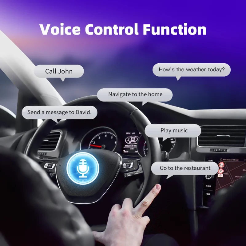 EC07Pro USB CarPlay Android Auto 2-in-1 Intelligente Box: Kabelgebundener zu Drahtlosem Auto-Konnektivitäts-Konverter mit Ambientem Licht