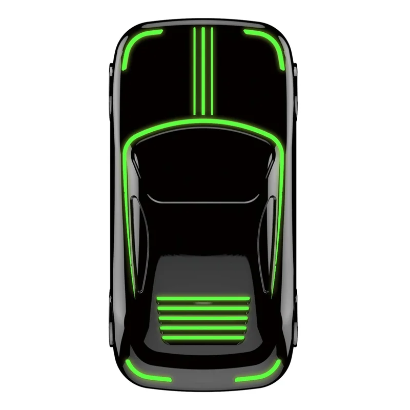 EC07Pro USB CarPlay Android Auto 2-in-1 Intelligente Box: Kabelgebundener zu Drahtlosem Auto-Konnektivitäts-Konverter mit Ambientem Licht