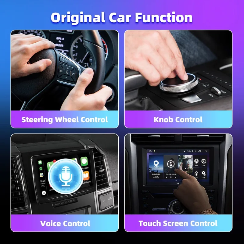 EC10-C USB Mini Wired to Wireless CarPlay Box Android Auto 2 in 1 Car Connectivity Hub