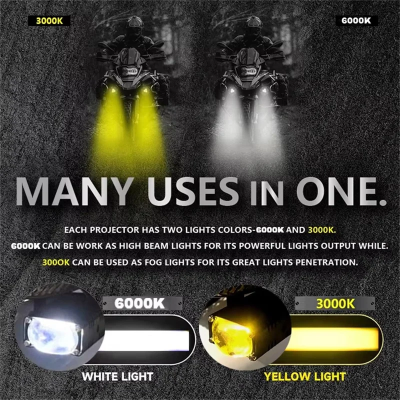 V82 1 Paire 180W 38000LM Phare de Moto LED avec Ventilateur de Refroidissement Étanche Faisceau Haut et Bas Lampe Avant de Voiture