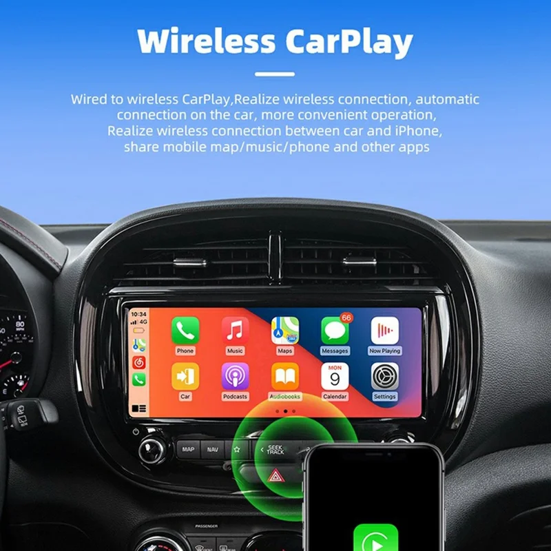 USB Mini Wireless CarPlay Android Auto 2-in-1 Adapter für Fahrzeuge mit integriertem Carplay / Android Auto