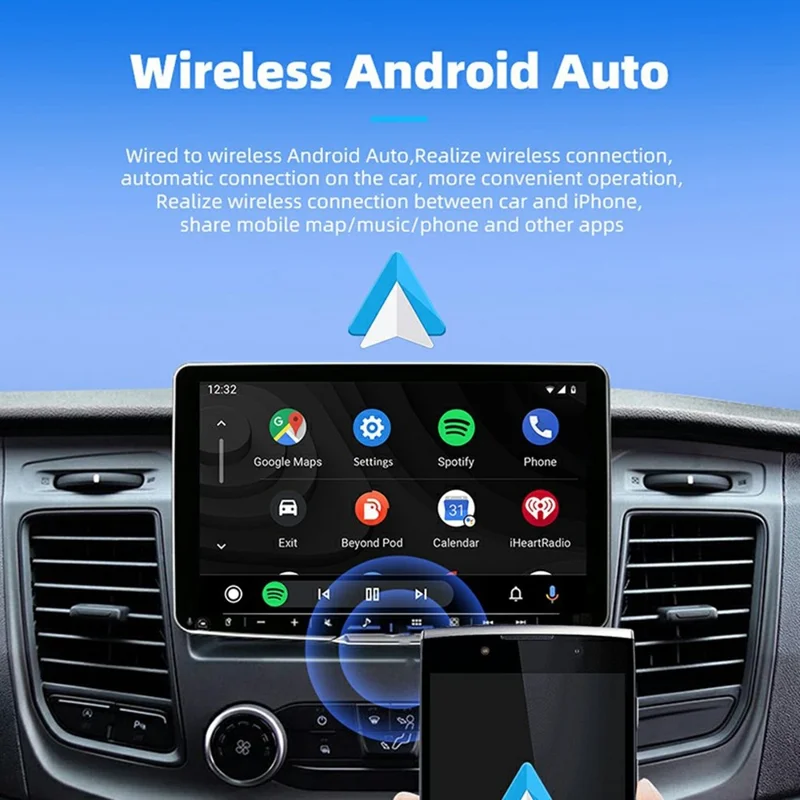 USB Mini Wireless CarPlay Android Auto 2-in-1 Adapter für Fahrzeuge mit integriertem Carplay / Android Auto
