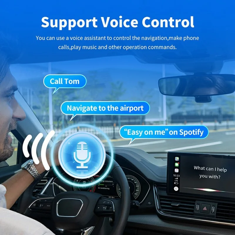 USB Mini Wireless CarPlay Android Auto 2-in-1 Adapter für Fahrzeuge mit integriertem Carplay / Android Auto