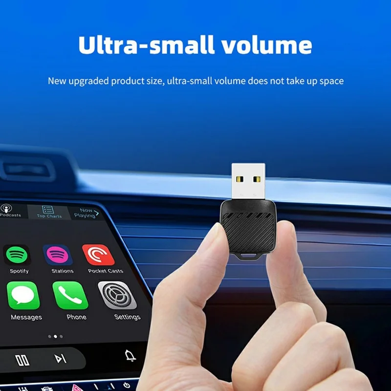 USB Mini Wireless CarPlay Android Auto 2-in-1 Adapter für Fahrzeuge mit integriertem Carplay / Android Auto