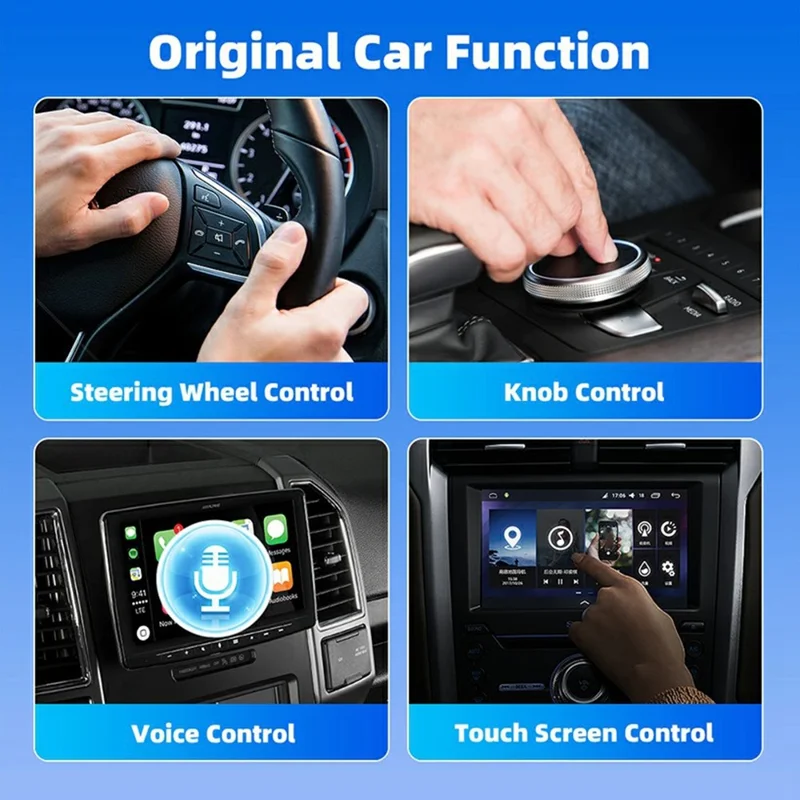 USB Mini Wireless CarPlay Android Auto 2-in-1 Adapter für Fahrzeuge mit integriertem Carplay / Android Auto