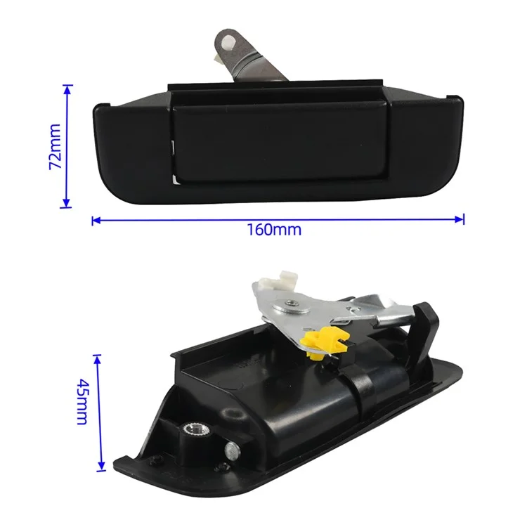 A7601-02 Remplacement de la Voiture de Rechange Extérieure de Porte Extérieure Poignée Pour Toyota 4Runner 1989-1995, Pick-up Toyota 1989-1995 (OE: 69090-89102; 69090-71010)