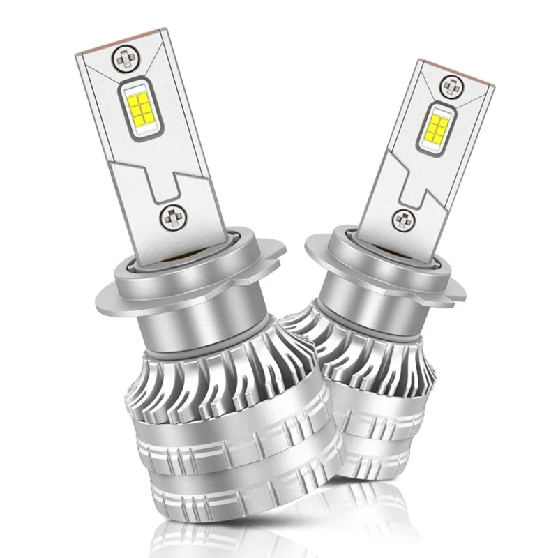 K9S 1 Par de Bombillas LED H7 para Faros 6000K IP68 Impermeables de Aleación de Aluminio para Faros de Coche