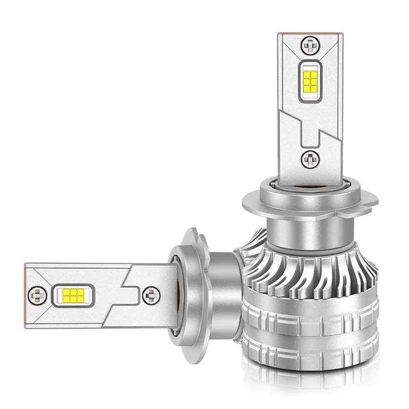 K9S 1 Par de Bombillas LED H7 para Faros 6000K IP68 Impermeables de Aleación de Aluminio para Faros de Coche