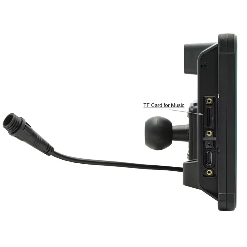 B5351 7 Inch HD IPS Screen Waterproof Motorcycle Dash Cam Dual Bluetooth-compatible CarPlay MP5 Player for Android iOS