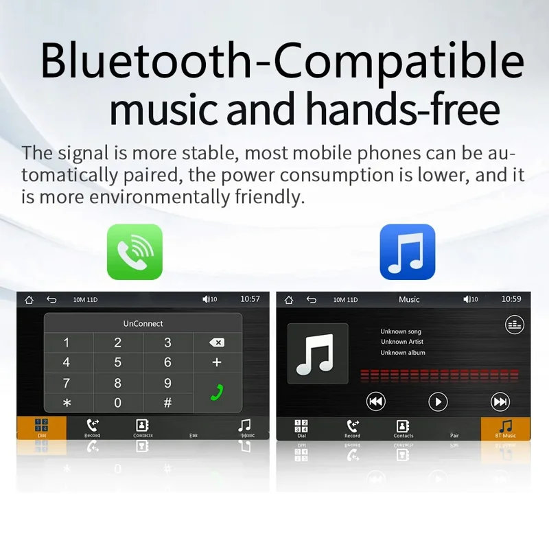 B600A 7 Inch Portable Wireless CarPlay with AHD Function Multiple Media Support Car MP5 Player (No Camera)