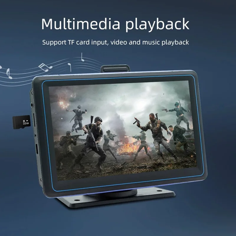 B5307 Wireless CarPlay 7 Inch HD Screen Portable Car Navigation Bluetooth-compatible MP5 Player