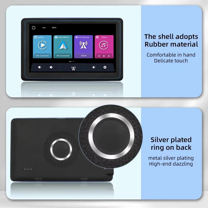 B5307 Wireless CarPlay 7 Inch HD Screen Portable Car Navigation Bluetooth-compatible MP5 Player