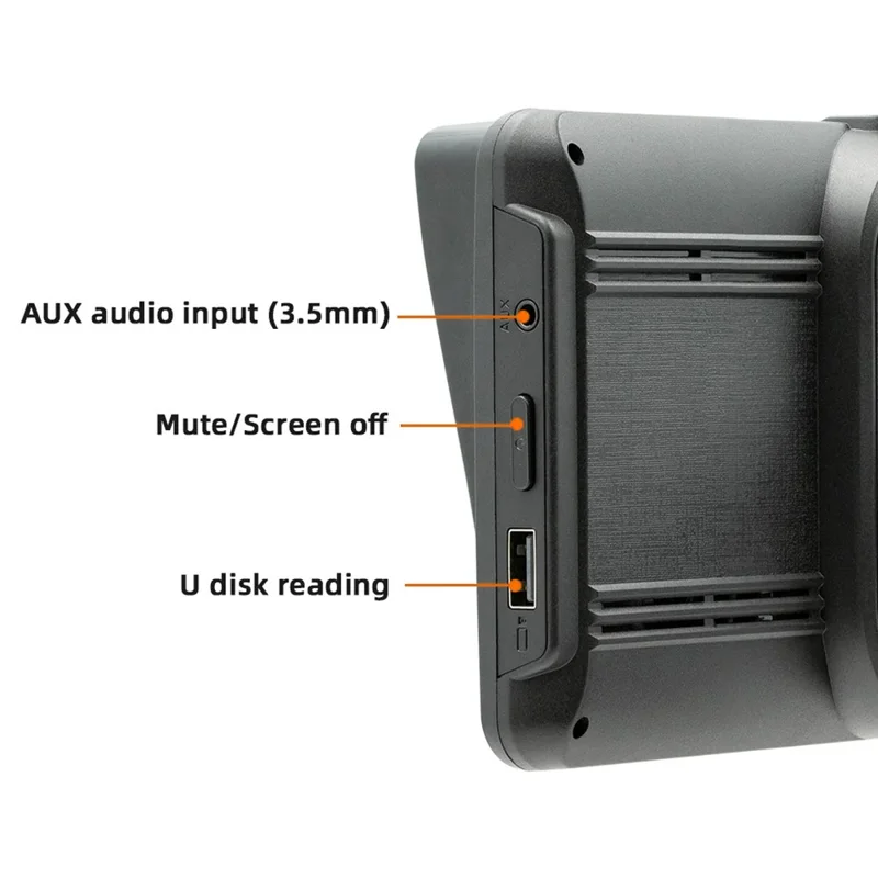B5570R 7 Inch HD Touch Screen Wireless CarPlay Bluetooth-compatible Car MP5 Player Built In Driving Recorder