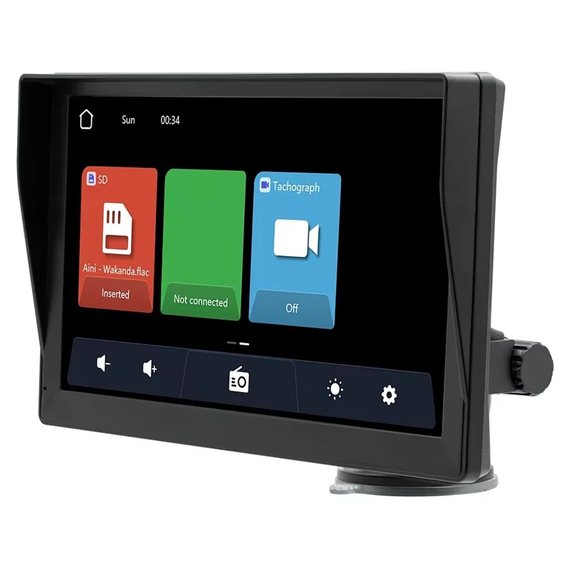 B5590R 9 Inch Wireless CarPlay Bluetooth-compatible MP5 Player Car Multimedia System Built In Driving Recorder