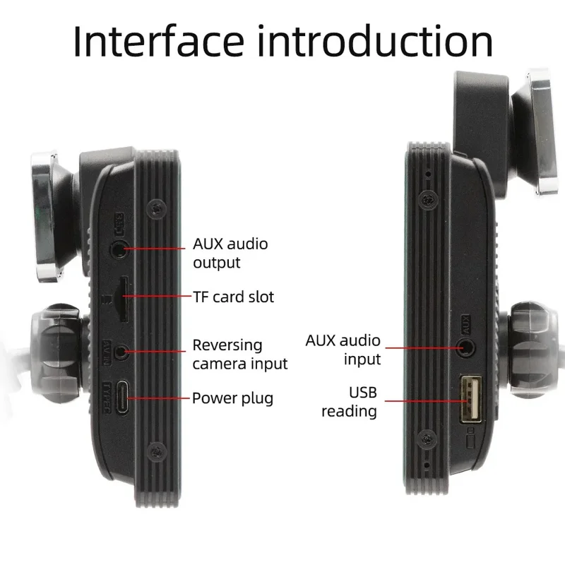 B5303R 10.26 Inch Touch Screen Wireless CarPlay Portable Car FM Radio MP5 Player Built In Driving Recorder