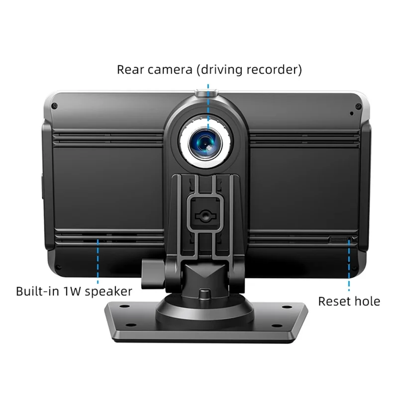 B300R 7 Inch Portable Car MP5 Player Built In Driving Recorder Bluetooth-compatible Wireless CarPlay