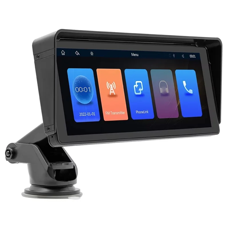 B5313 10.26 Inch HD Screen Car MP5 Multimedia Player Wireless CarPlay Bluetooth-compatible FM Transmitter Support TF Card