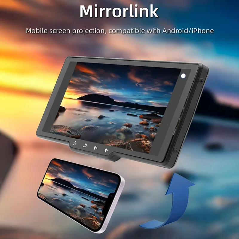 B5314 10.26 Inch HD Screen Wireless CarPlay Bluetooth-compatible Car MP5 Player FM Transmitter Support TF Card