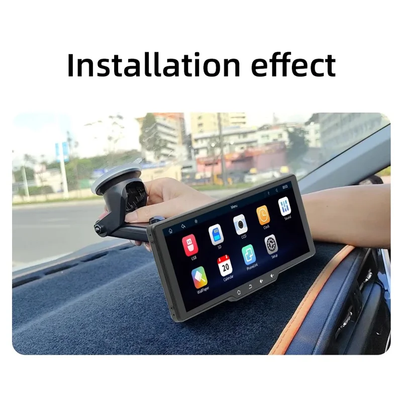 B5314 10.26 Inch HD Screen Wireless CarPlay Bluetooth-compatible Car MP5 Player FM Transmitter Support TF Card