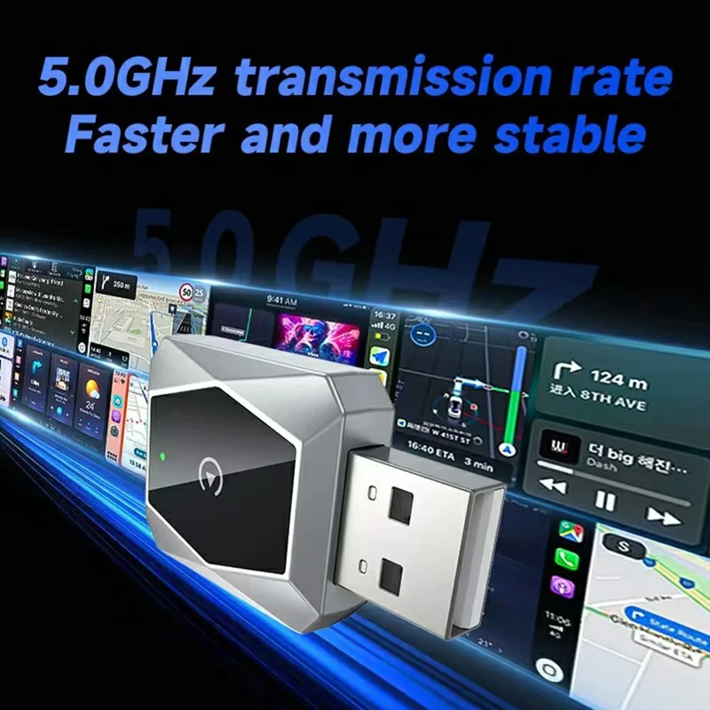 27 Mini 2 in 1 Wireless CarPlay Android Auto Adapter for Cars Wired to Wireless Upgrade