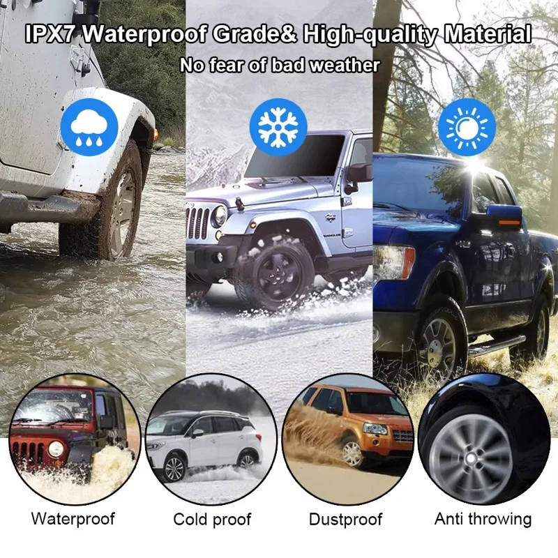 TY07 Solar Powered TPMS Wireless Car Tire Pressure Monitoring System with 4 External Sensors