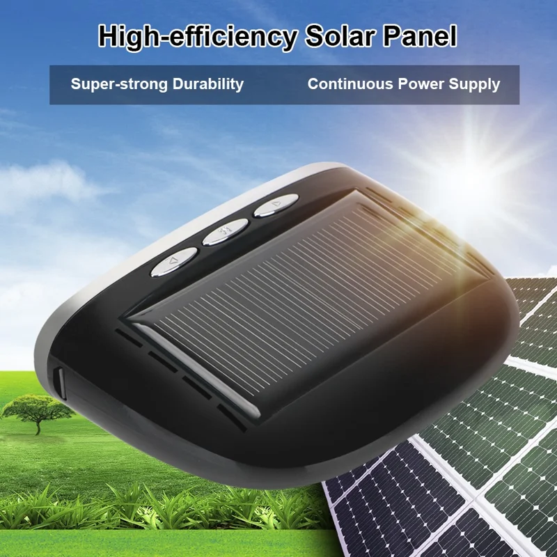 TY07 Solar Powered TPMS Wireless Car Tire Pressure Monitoring System with 4 Internal Sensors