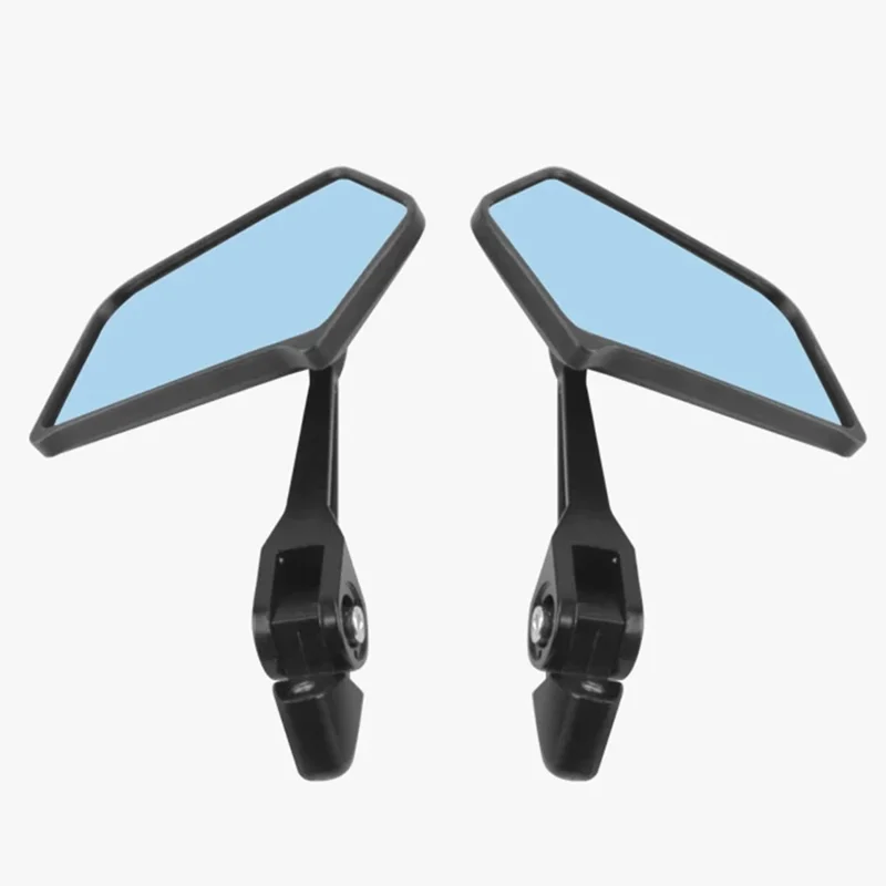 AOS5 1 Pair For Motorcycle Universal Rear View Mirror High Definition Rotatable Side Mirror, Blue