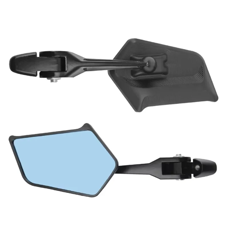 AOS5 1 Pair For Motorcycle Universal Rear View Mirror High Definition Rotatable Side Mirror, Blue