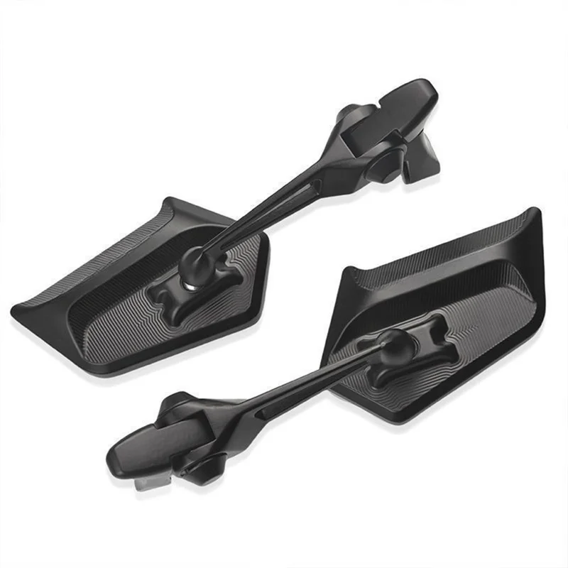 AOS5 1 Pair For Motorcycle Universal Rear View Mirror High Definition Rotatable Side Mirror, Blue