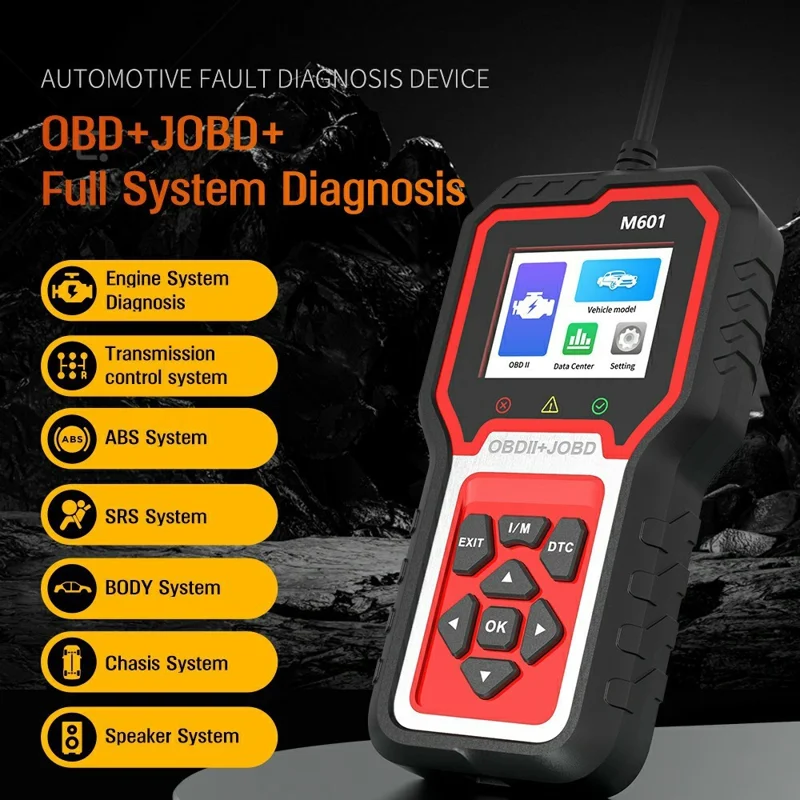 M601 MAX Diagnosegerät für japanische Fahrzeuge OBD + JOBD Vollsystem Auto-Diagnosescanner Automotive Fehlerdiagnose-Tool