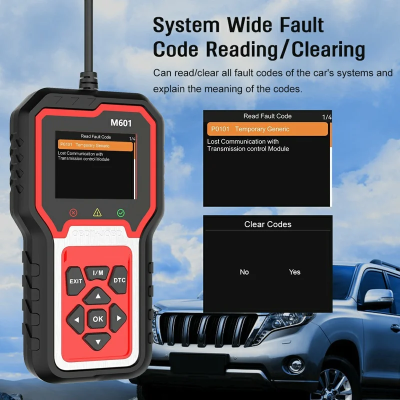 M601 MAX Diagnosegerät für japanische Fahrzeuge OBD + JOBD Vollsystem Auto-Diagnosescanner Automotive Fehlerdiagnose-Tool