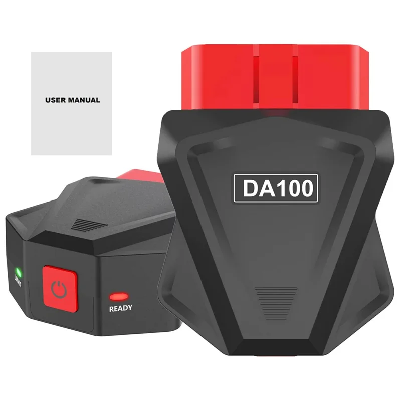 DA100 Bluetooth-kompatibler OBD-Autodiagnosescanner Automotive-Motorfehlercodelesegerät für Android und iOS