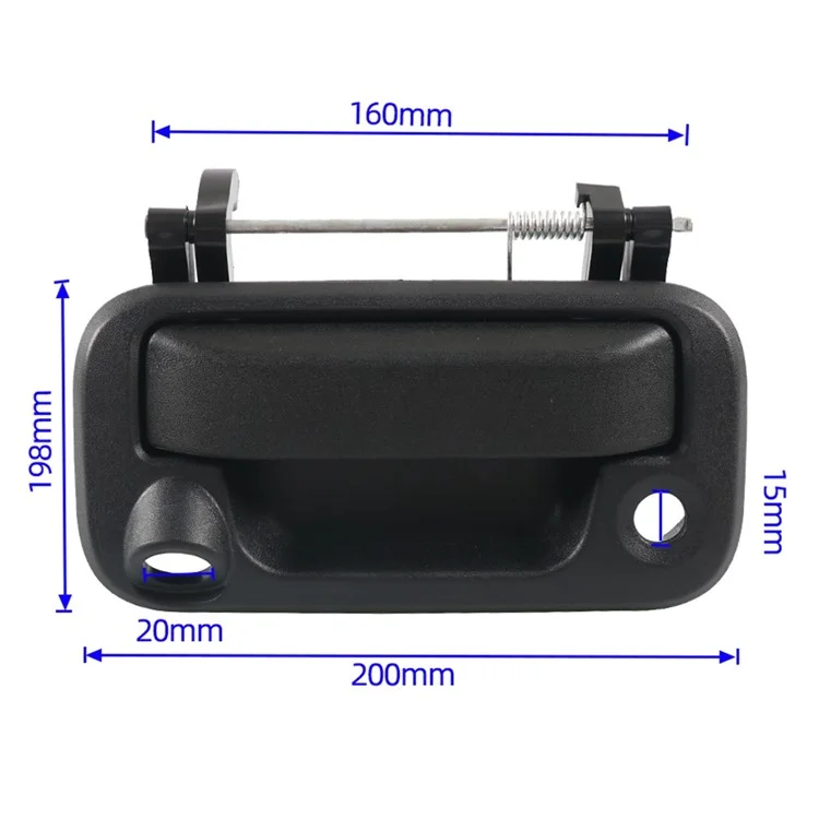 A7596-01 Manico Della Porta Dell'auto Posteriore a Destra / Manico Della Porta Esterna Sinistra Con Foro Della Fotocamera Per F-150 F-350 (OE: 8l3z943400ac)