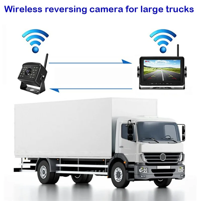 RG-126 Monitor digitale wireless HD da 7 pollici Sistema di registrazione e monitoraggio in tempo reale per camper, furgoni e camion