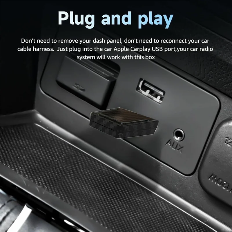CP510 2 in 1 Wireless CarPlay Android Auto Adapter Plug and Play WiFi Fast Connect Smart Dongle