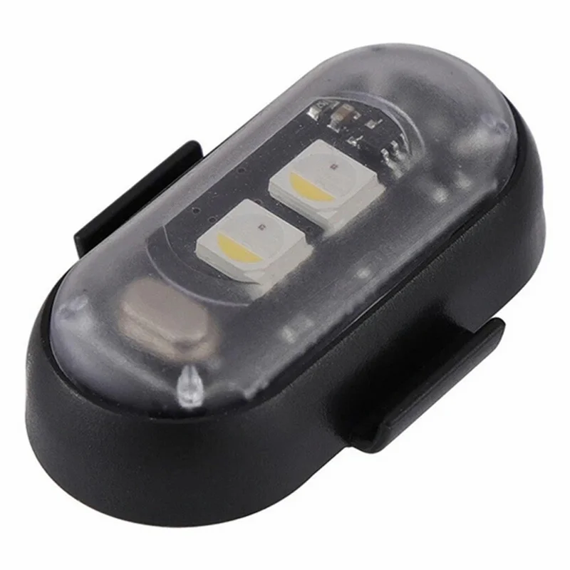 Lampe stroboscopique LED sans fil à télécommande avec fixation magnétique pour voiture / moto / drone - 8 couleurs, 10 modes, lampe d'avertissement