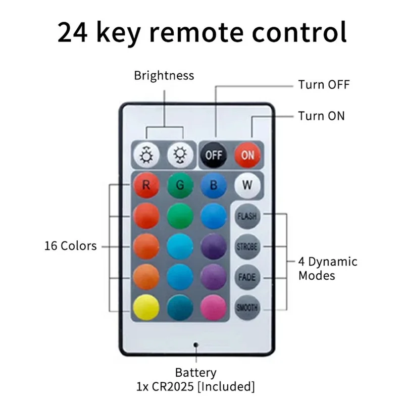 5 Peças Luz LED RGB Subaquática 16 Cores Luz Decorativa para Aquário IP68 à Prova d'Água Lâmpada Submersa para Piscina com Controle Remoto