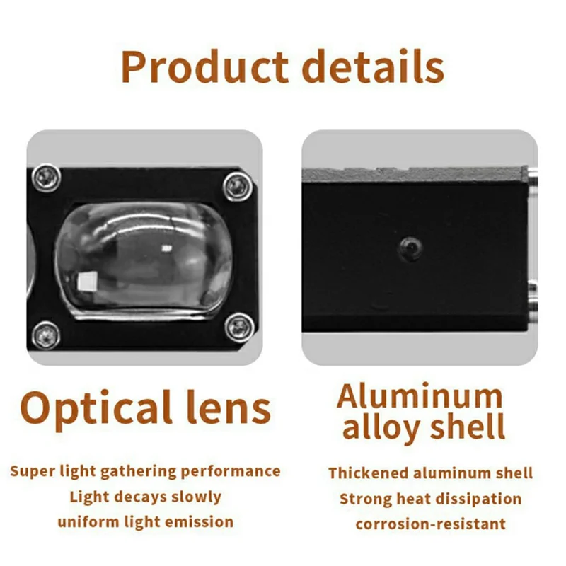 V80 3-LED Headlight for Motorcycle 40W Waterproof Car Auxiliary Lamp High Low Beam with Cooling Fan